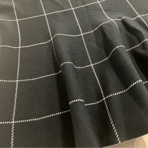 Ann Taylor Dark Gray Check Acrylic Wool Nylon Classic Fall Skirt Size Large NWT - Picture 9 of 12